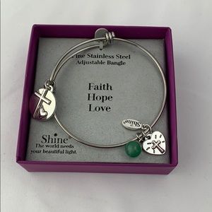 Faith, hope, love bracelet